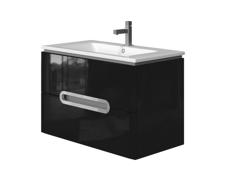 Тумба у ванну підвісна Juventa Prato Pr-85 чорна