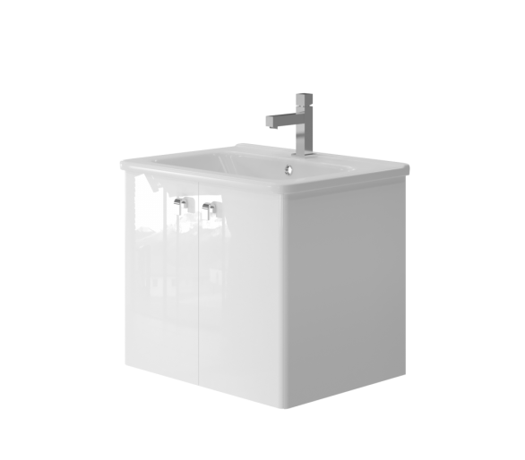 Тумба Novara Nv-60 белая с умывальником