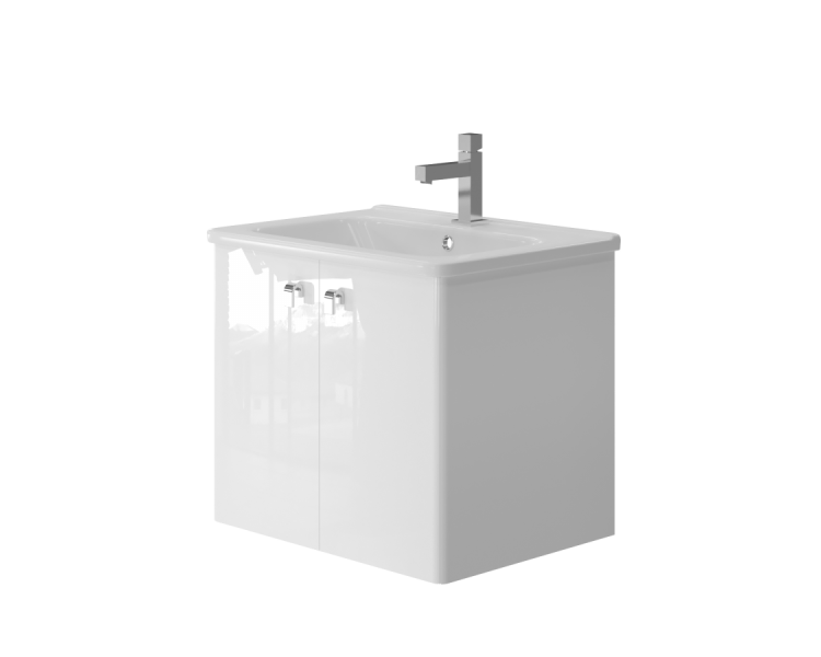 Шафа Novara Nv-60 білого кольору з умивальником