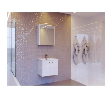 Шафа Novara Nv-60 білого кольору з умивальником