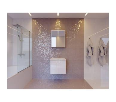 Шафа Novara Nv-60 білого кольору з умивальником