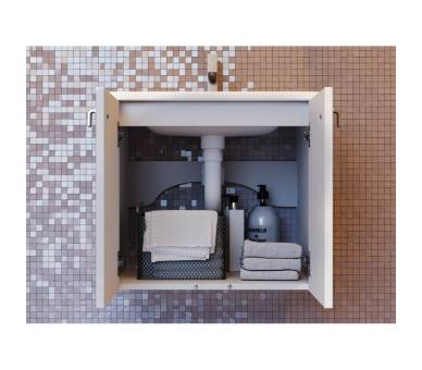 Шафа Novara Nv-60 білого кольору з умивальником