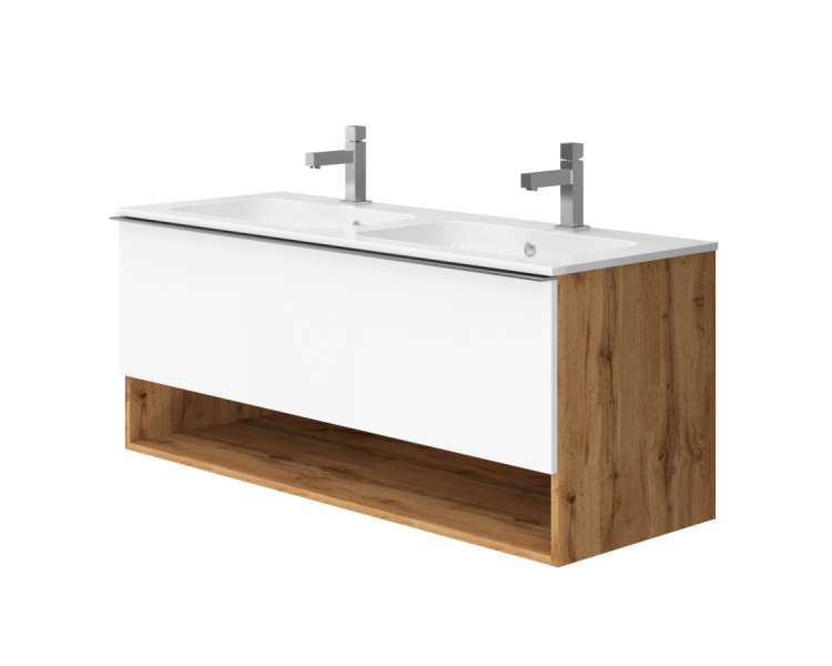 Тумба в ванную подвесная Botticelli Domus Ds-120 белая