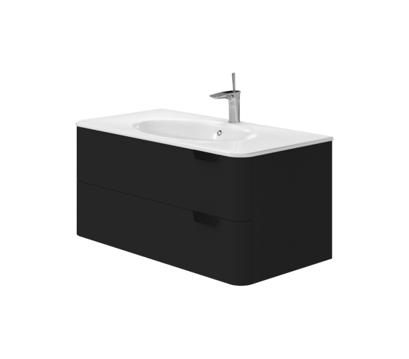 Тумба у ванну підвісна Botticelli Velluto Vlt-80 чорна