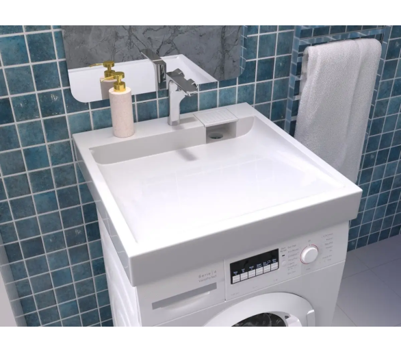 Акриловый умывальник на стиральную машину Redokss San FOBOS 60x50x9,5