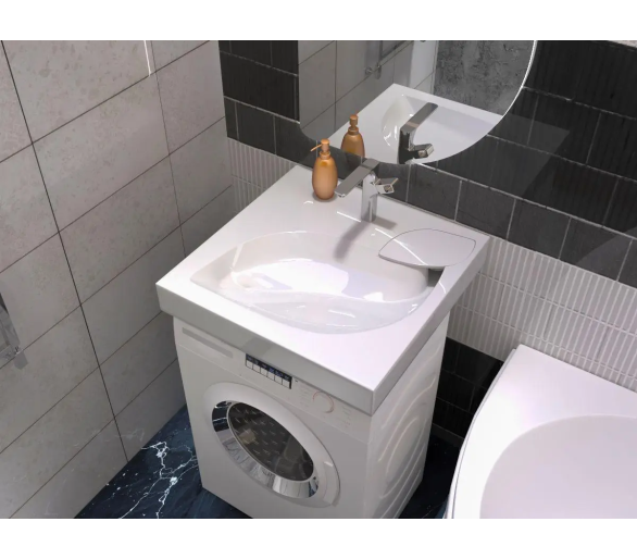 Акриловый умывальник на стиральную машину Redokss San TRITON 60х60х9,5