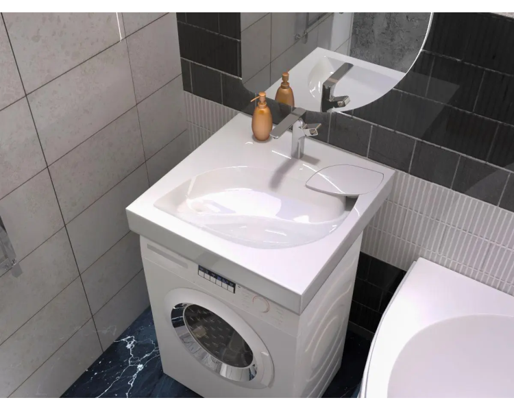 Акриловый умывальник на стиральную машину Redokss San TRITON 60х60х9,5