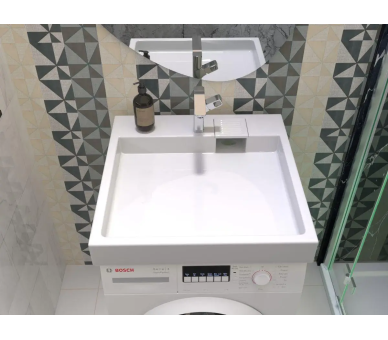 Акриловий умивальник на пральну машину Redokss San DEYMOS 60х60х9,5