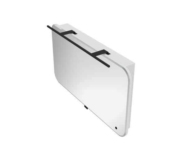 Дзеркальна шафа Botticelli Velluto VltMC-100 біла