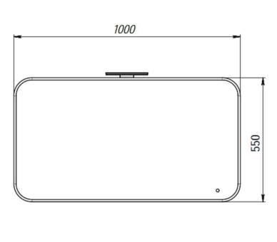 Зеркальный шкаф Botticelli Velluto VltMC-100 белый