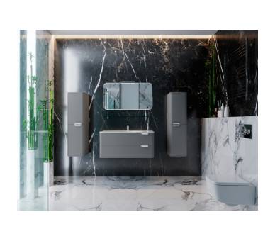 Пенал подвесной Botticelli Velluto VltP-120 серый