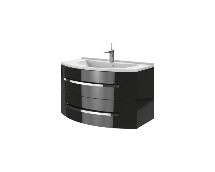 Тумба у ванну підвісна Botticelli Vanessa Vn-90 чорна