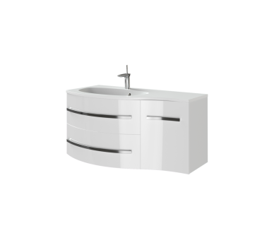 Тумба у ванну підвісна Botticelli Vanessa Vnd-110 біла