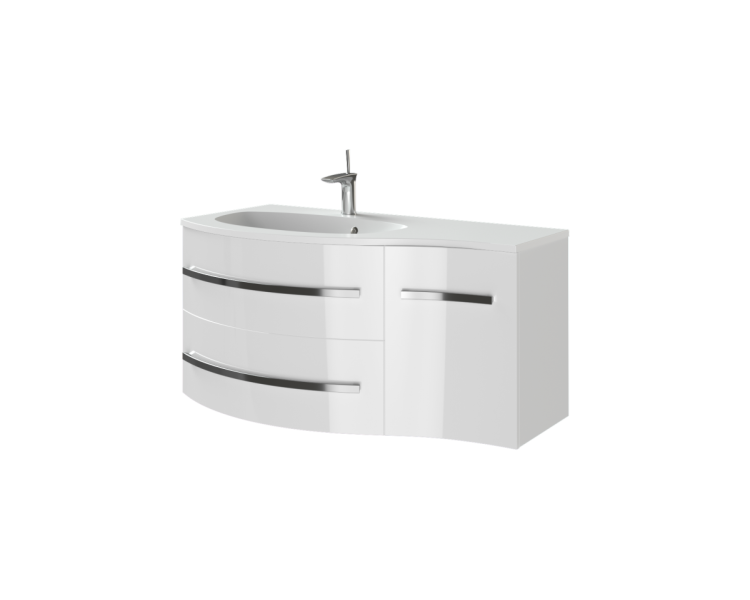 Тумба у ванну підвісна Botticelli Vanessa Vnd-110 біла