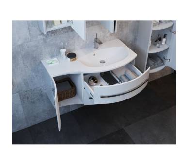 Тумба у ванну підвісна Botticelli Vanessa Vnd-110 біла