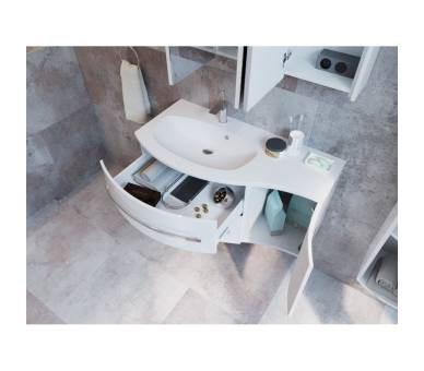 Тумба у ванну підвісна Botticelli Vanessa Vnd-110 червона