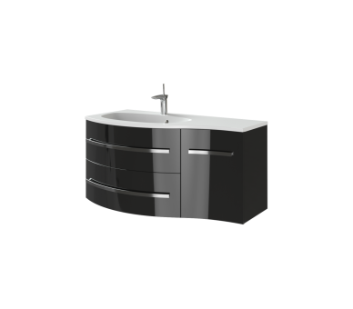 Тумба у ванну підвісна Botticelli Vanessa Vnd-110 чорна