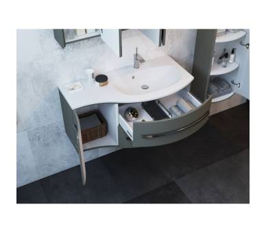 Тумба у ванну підвісна Botticelli Vanessa Vnd-110 чорна