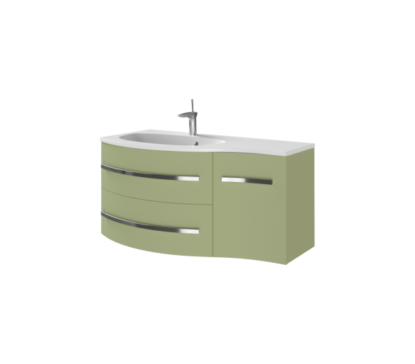 Тумба в ванную подвесная Botticelli Vanessa Vnd-110 оливковая