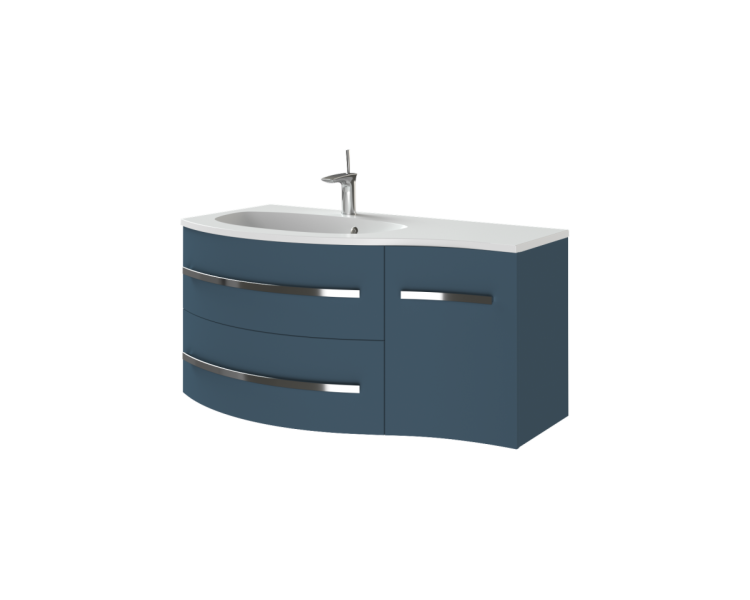 Тумба в ванную подвесная Botticelli Vanessa Vnd-110 индиго синяя