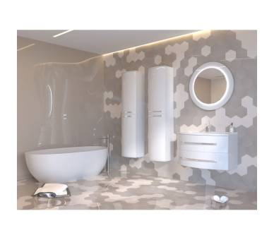 Дзеркало Botticelli Vanessa VnM-80 біле з LED-підсвіткою