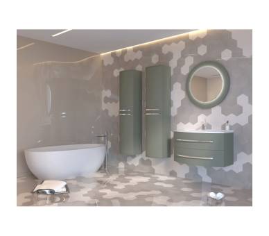 Дзеркало Botticelli Vanessa VnM-80 чорне з LED-підсвіткою