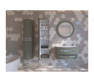 Дзеркало Botticelli Vanessa VnM-80 чорне з LED-підсвіткою