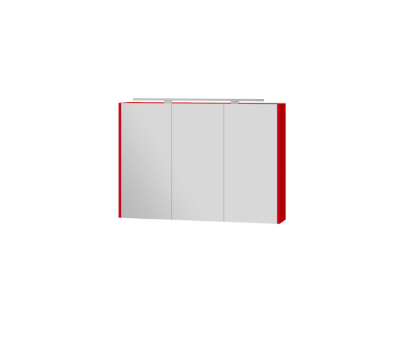Зеркальный шкаф Botticelli Vanessa VnMС-100 красный