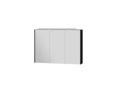 Дзеркальна шафа Botticelli Vanessa VnMС-100 чорний