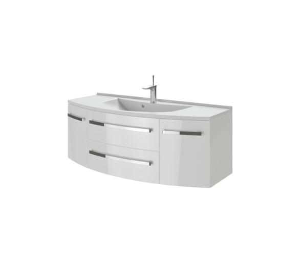 Тумба в ванную подвесная Botticelli Vanessa Vn-120 белая