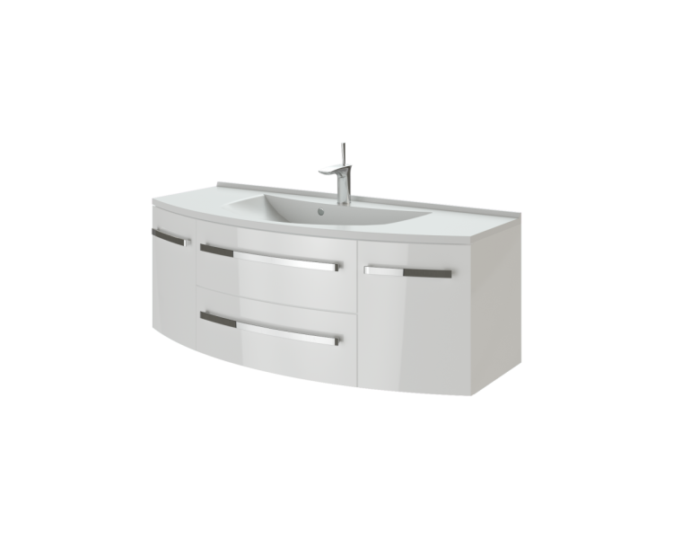 Тумба в ванную подвесная Botticelli Vanessa Vn-120 белая