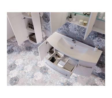 Тумба в ванную подвесная Botticelli Vanessa Vn-120 красная