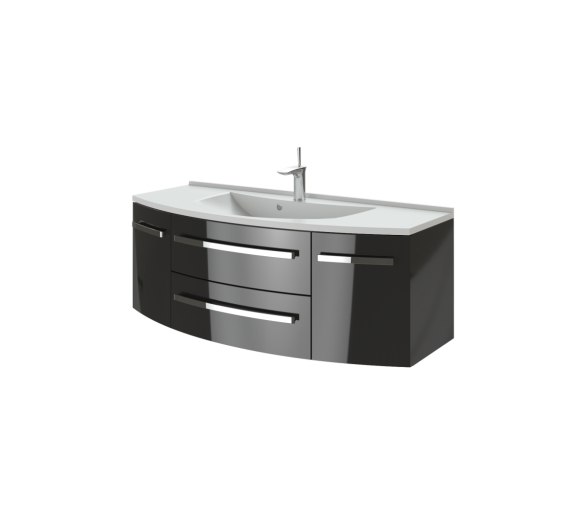 Тумба в ванную подвесная Botticelli Vanessa Vn-120 черная