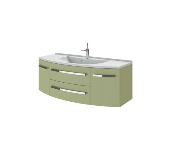 Тумба в ванную подвесная Botticelli Vanessa Vn-120 оливковая