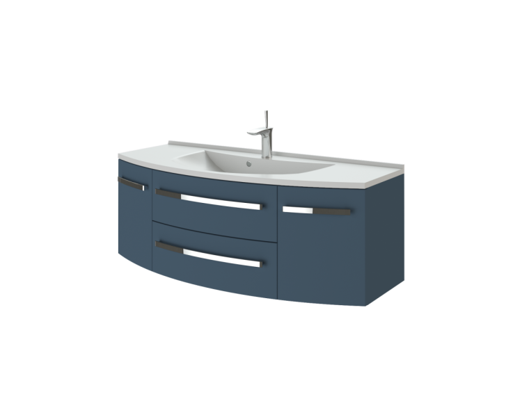 Тумба у ванну підвісна Botticelli Vanessa Vn-120 індиго синя