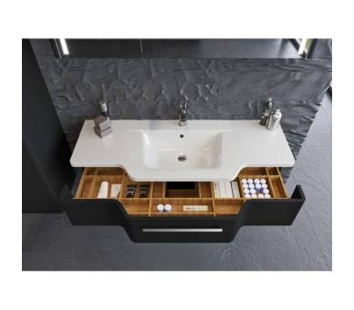 Тумба у ванну підвісна Botticelli Levanto Lv-128 сіра