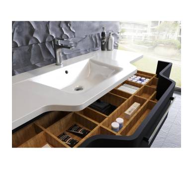 Тумба у ванну підвісна Botticelli Levanto Lv-128 сіра