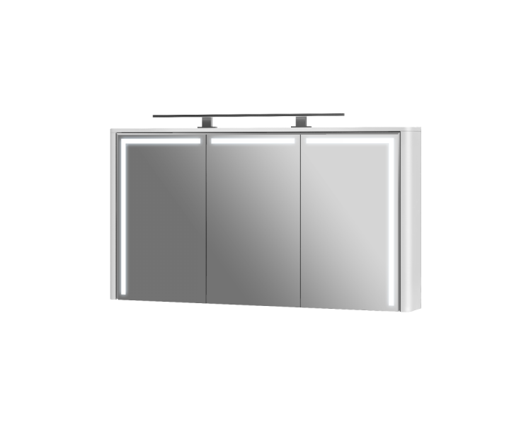 Дзеркальна шафа Botticelli Levanto LvM-128 біла