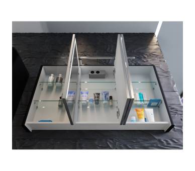 Дзеркальна шафа Botticelli Levanto LvM-128 біла