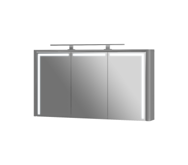 Зеркальный шкаф Botticelli Levanto LvM-128 серый
