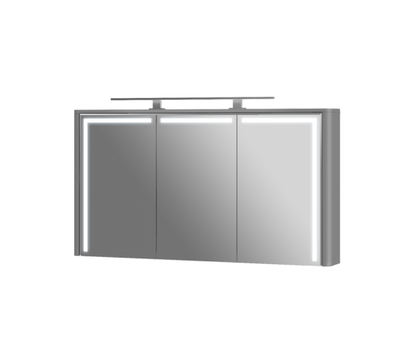 Зеркальный шкаф Botticelli Levanto LvM-128 серый