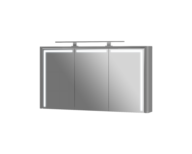 Дзеркальна шафа Botticelli Levanto LvM-128 сіра