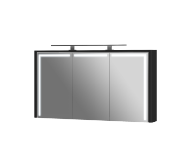 Зеркальный шкаф Botticelli Levanto LvM-128 черный