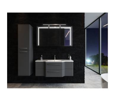 Зеркальный шкаф Botticelli Levanto LvM-128 черный