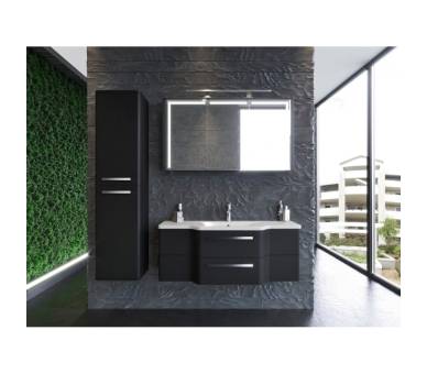 Зеркальный шкаф Botticelli Levanto LvM-128 черный