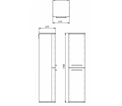 Пенал подвесной Botticelli Levanto LvP-170 белый