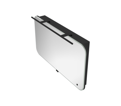 Зеркальный шкаф Botticelli Velluto VltMC-100 черный