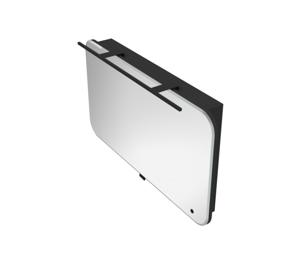 Зеркальный шкаф Botticelli Velluto VltMC-100 черный