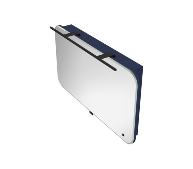 Дзеркальна шафа Botticelli Velluto VltMC-100 синя