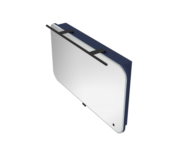 Дзеркальна шафа Botticelli Velluto VltMC-100 синя